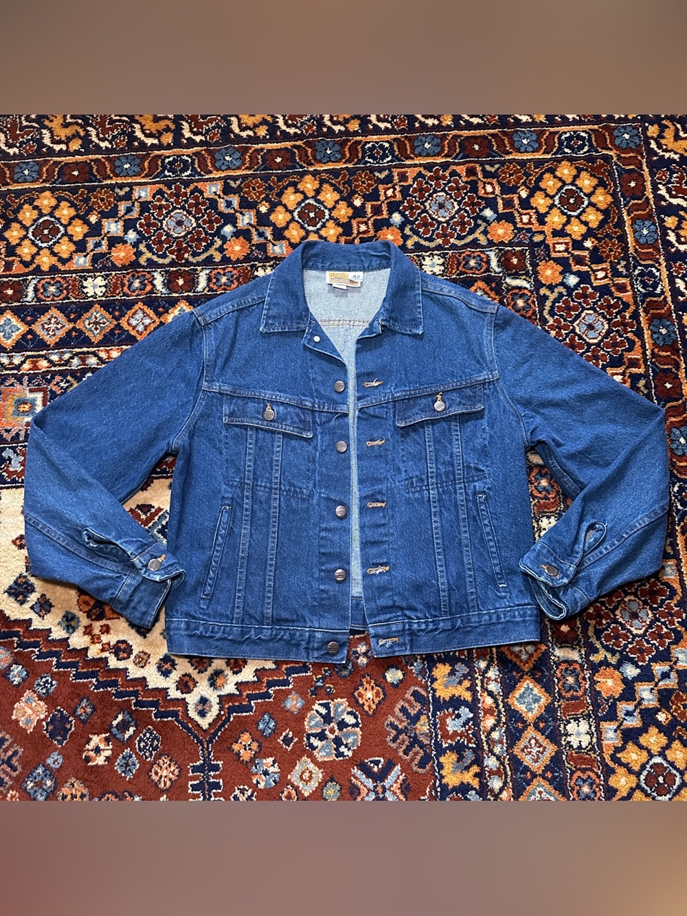 1980s/1990s Branded by Dickies Denim Trucker Jacket (Size 42 / Large)